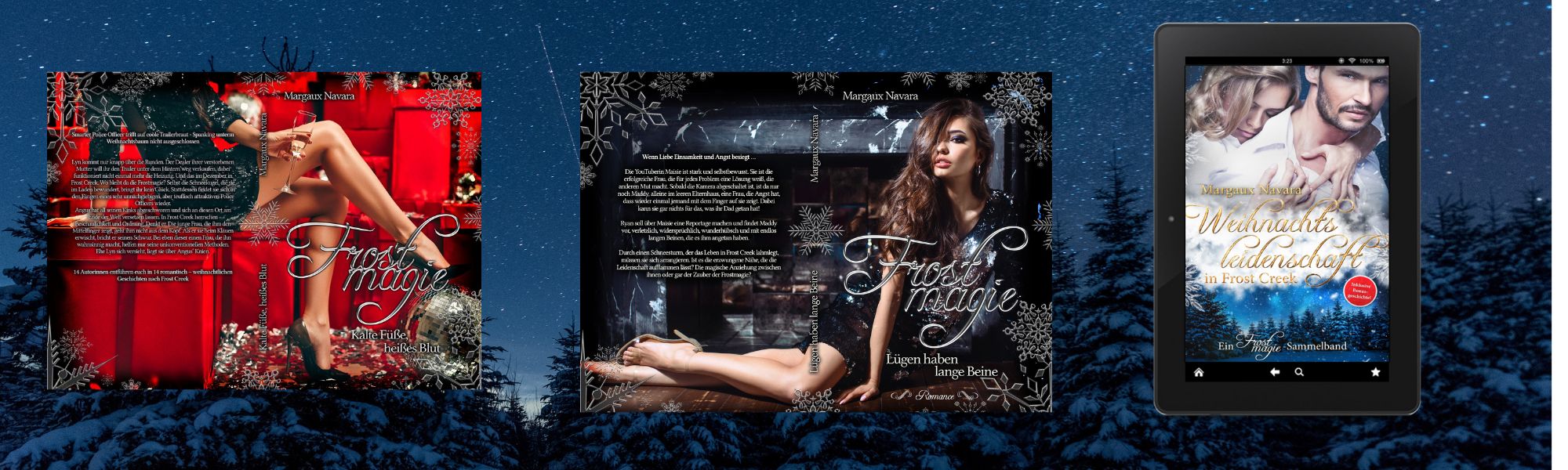 Winterlandschaft mit Frostmagie-Büchern